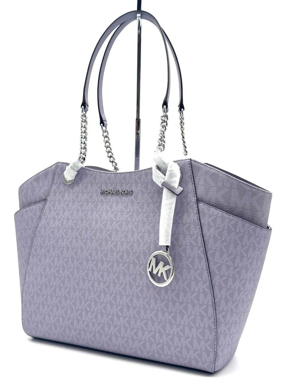Michael Kors Jet Set Large Signature Logo Shoulder Bag - Lilac